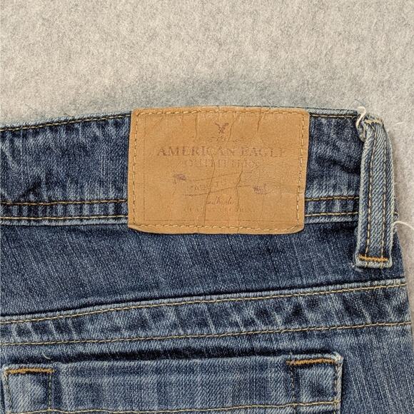 American Eagle Jeans Women’s 10 Regular Low Rise Bootcut Blue Denim Y2K 2000s - Picture 4 of 12